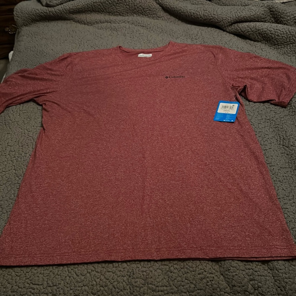 Columbia Mens Short Sleeve Shirt, 2XT.